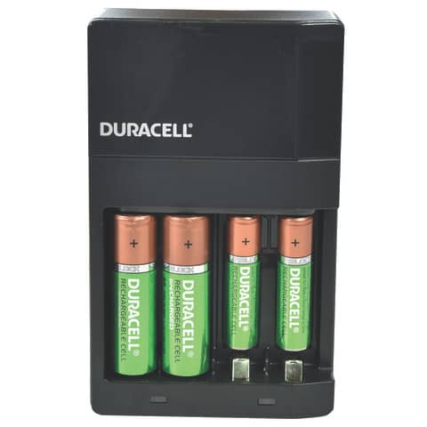 Caricabatterie Duracell Charger CEF 14 (4 ore) con 2 AA+2AAA Value DU101